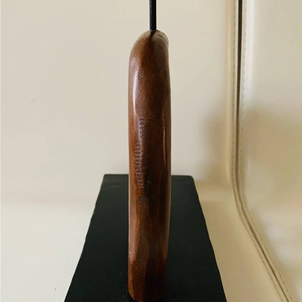 Wooden candle holder